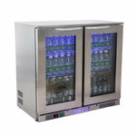 VBB‐7.3 Vault Beer Cooler, two‐section, 35‐2/5"W, 7.3 cu. ft., rear mounted self‐contained refrigeration