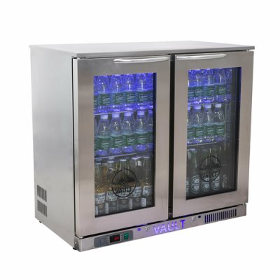 VBB‐7.3 Vault Beer Cooler, two‐section, 35‐2/5"W, 7.3 cu. ft., rear mounted self‐contained refrigeration