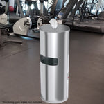 9 Gallon Stainless Steel Trash Can with Sanitizer Gym Wipe Dispenser