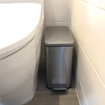 3 Gallon Stainless Steel Soft Step Trash Can with Plastic Liner