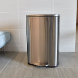 13 Gallon Stainless Steel Soft Step  with Plastic Liner